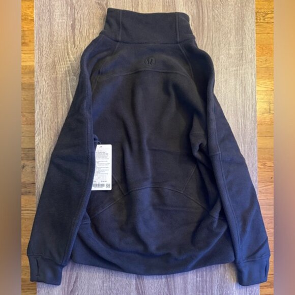 Lululemon Scuba Oversized Tumbled Fleece Funnel-Neck,Half Zip sweater.Black.XS/S - Picture 11 of 16